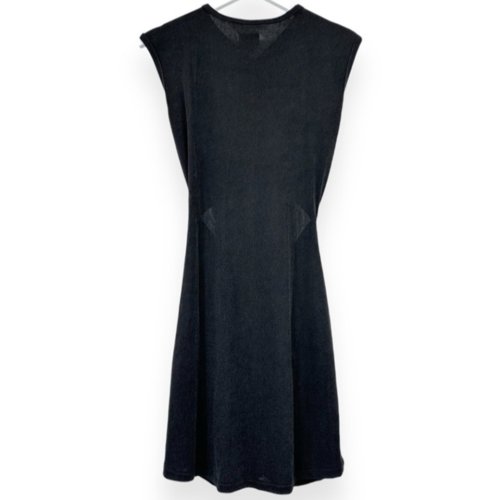 With Jean Black Roxy Ruched Dress XL - Picture 4 of 8